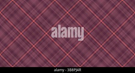 Subtle maroon and coral diagonal plaid pattern.  Perfect for textile design, website backgrounds, or autumnal branding.  Elegant, understated texture Stock Vector