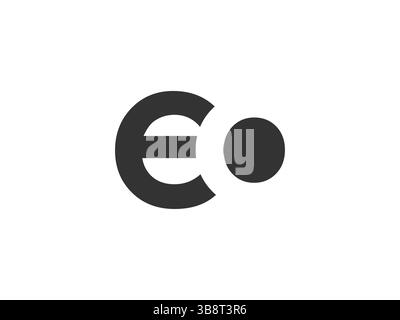 EO creative geometric initial based modern and minimal logo. Letter e o trendy fonts. Universal professional elegant techno vector design. Stock Vector