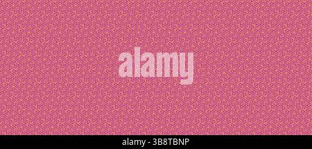 Stunning geometric pattern featuring a captivating interplay of gold lines on a rich magenta background. Stock Vector