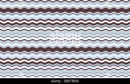 Abstract background with wavy, flowing stripes in vibrant colors, creating a rippled, liquid effect. Smooth curves and textured lines add elegance, cr Stock Vector