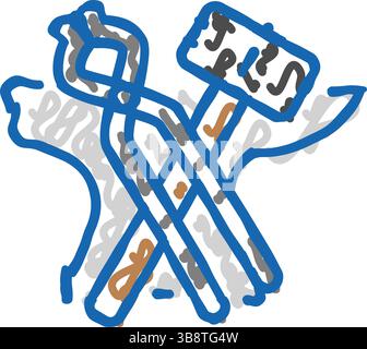 fire blacksmith metal icon doodle illustration Stock Vector Image & Art ...