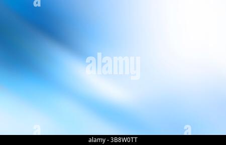 Abstract Blue Gradient with Soft Light and Airy Texture .Blue dynamic abstract background with diagonal line pattern. Creative blank stripe Stock Photo