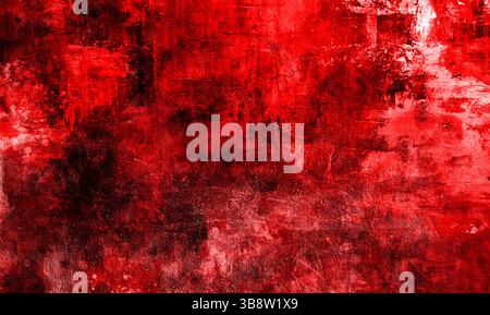 Textured Abstract Red Wall . Beautiful Abstract Grunge Decorative Dark Red Stucco Wall Background. Valentines Christmas Design Layout. Art Rough Stock Photo