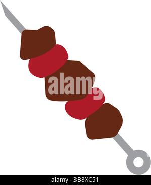 meat skewer illustration Stock Vector Image & Art - Alamy
