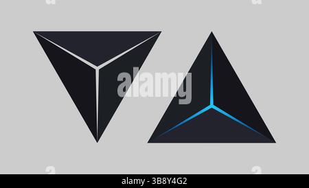 Set of Glowing Arrow Design Stock Vector