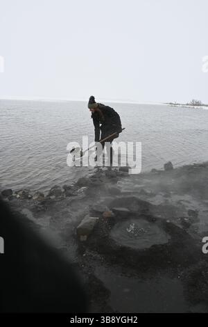 Geothermal bread making in Iceland. Stock Photo