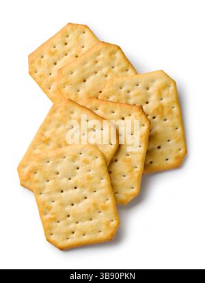 crackers isolated on white background Stock Photo