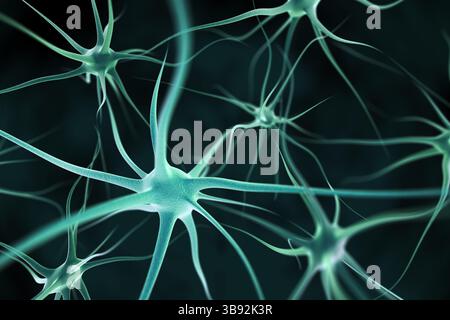Neurons abstract background Stock Photo