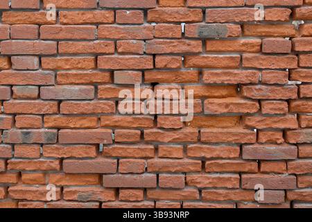 Textured Orange Brick Wall Background Stock Photo