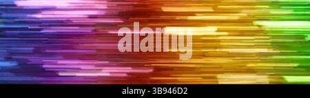 Abstract rainbow color background with horizontal lines in colorful gradient. Stock Photo