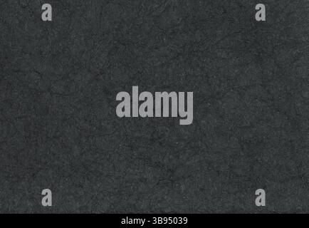 Textured black paper with rough wrinkled lines. Crumpled black paper background. Stock Photo