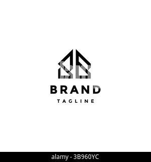 Initial Letter SB Forms House Icon Logo Design. House Icon Of Letters S And B Logo Design. Stock Vector
