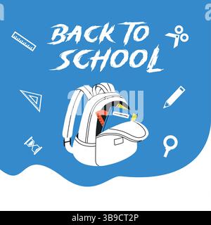 Back to School Concept Design Stock Vector