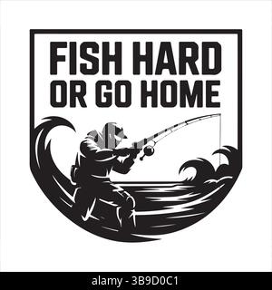 Fishing svg design Stock Vector