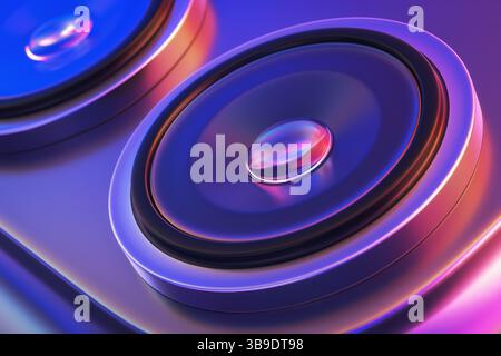 The Modern Smartphone Camera Module, Macro View With Lens In Frame. 3d Render Stock Photo