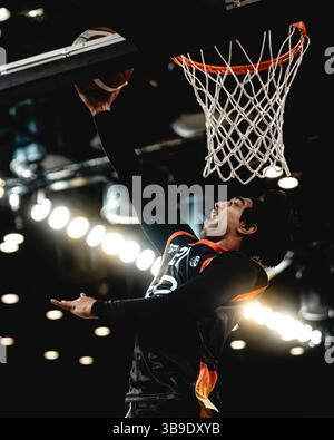 Lions' Aaryn Rai during the London Lions defeat of Surrey 89ers in the ...
