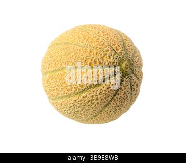 Orange cantaloupe melon isolated on white background. Stock Photo