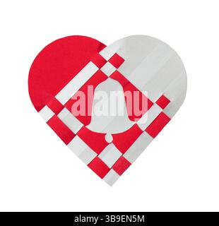 Typical danish christmas decoration made of paper Stock Photo