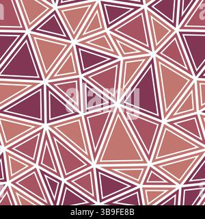 Background with triangles pattern. Large triangle size. Solid shapes in frames. Multiple colors style. Repeatable pattern. Classy vector tiles. Stock Vector