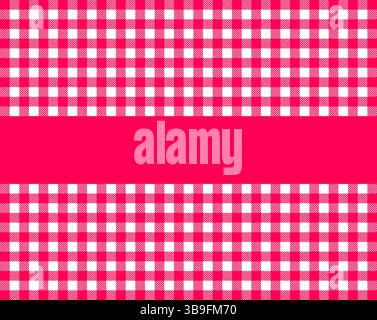 Tablecloth pattern red white with stripes Stock Photo