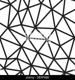 Minimal geometric background. Large triangle size. Medium line weight. Repeatable pattern. Seamless tileable vector illustration. Stock Vector