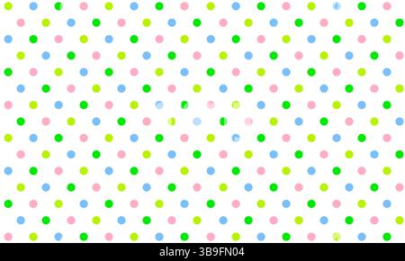 White background with coloured dots Stock Photo