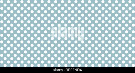 White dot pattern on blue background Stock Photo