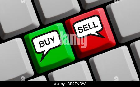 Buy and sell online Stock Photo