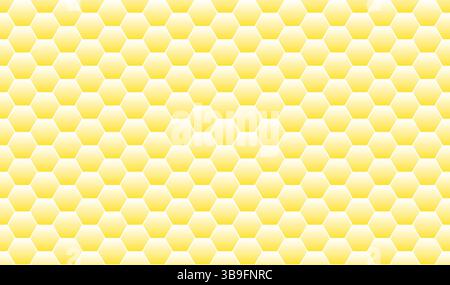 Honeycomb texture in yellow and white Stock Photo