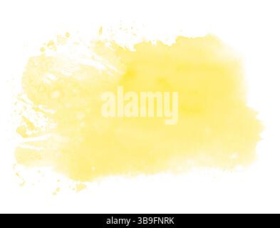 Watercolour background with yellow colour Stock Photo