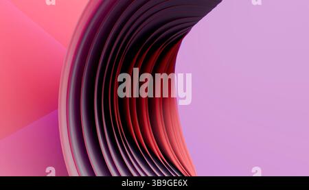 A visually striking 3D render showcasing smooth, undulating waves in deep burgundy and subtle pink shades, creating a hypnotic, silky texture against Stock Photo