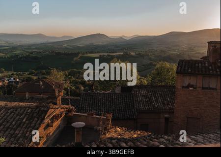 A Panoramic Mountain Vista Reveals Rolling Green Forested Ridges A Panoramic Mountain Vista Reveals Rolling Green Forested Ridges