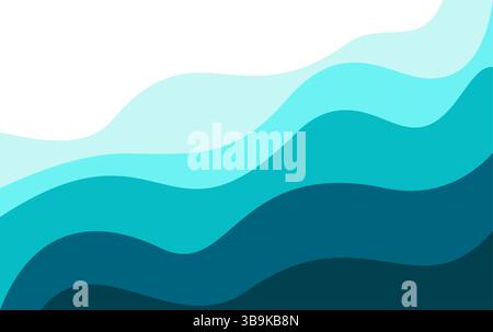 Abstract Wave Vector Art Background Stock Vector