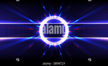 Abstract Digital technology binary code Big data Random blue digits wall on screen, Vector Illustration Stock Vector