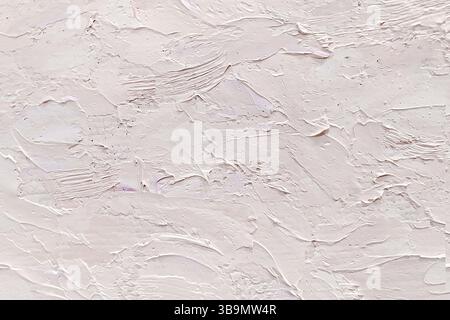 Rough large light brushstrokes of oil paint on canvas. Artistic vintage background for in design. Stock Photo