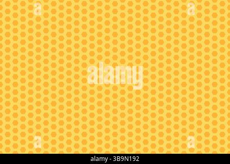 Bright yellow honeycomb pattern fills the background with geometric shapes and textures Stock Vector