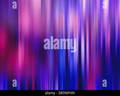 Simple technology background - bright vertical stripes - abstract illustration. Randomly arranged and colored in purple and blue shiny stripes. Busine Stock Photo