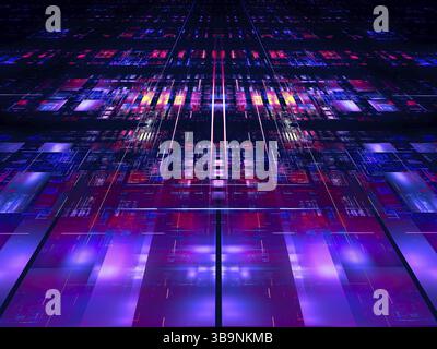 Abstract block lines. Computer generated 3d render Stock Photo - Alamy