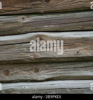 A background of old shabby wooden planks. Close up. Stock Photo