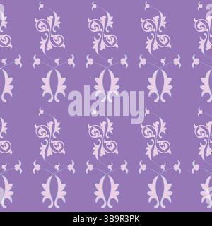 Seamless pattern with repetition classical natural ornaments Seamless pattern with decorative elements. Vector illustration. Blue background. Stock Vector