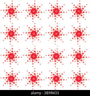 Wallpaper background seamless with variety repeating circles Stock Vector