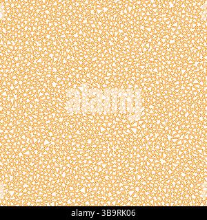 Triangle shapes background. Tiny triangles size. Solid color style. Rounded triangles outlined. Repeatable pattern. Golden sunset glow. Stock Vector