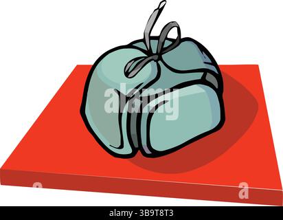 An abstract vector illustration shows a cartoon-style power switch. Stock Vector