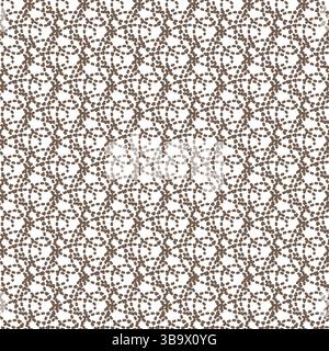 Geometric Dot Stitch Repeat Pattern Stock Vector