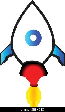 Business Rocket: Launch Your Startup with Speed, Strategy & Success Stock Vector
