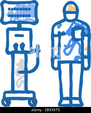 Respiratory Therapist Medical Symbol Icon - RRT, RT or CRT Stock Vector ...