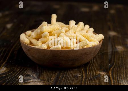 corn sticks for eating or making breakfast with milk, corn sticks in a bowl Stock Photo
