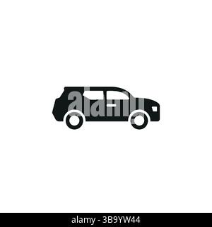Car SUV flat icon. Transport concept. Vector illustration isolated on ...