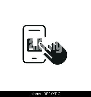 Mobile Parcel Order Icon Stock Vector