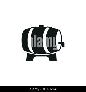Beer Barrel Icon Stock Vector
